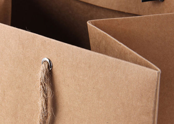 Sacs à provisions au détail faits sur commande décoratifs durables, sacs en papier écologiques en vrac