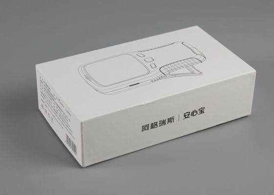 L'empaquetage imprimé de livre blanc enferme dans une boîte le papier 75GSM stratifié avec la finition mate