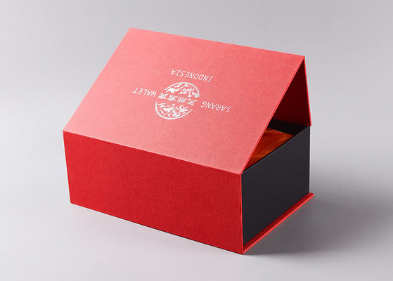 Boîtes de papier de papier de fantaisie d'emballage avec le timbre magnétique de fermeture et d'argent pour la nourriture