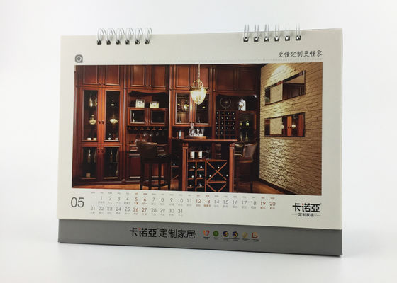 Calendrier de bureau de papier d'art joli, calendriers de bureau debout de petite entreprise pour des annonces