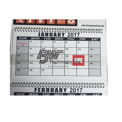 3 calendriers muraux de papier d'art d'impression de fléchisseur de fois 128gram pour le cadeau de nouvelle année
