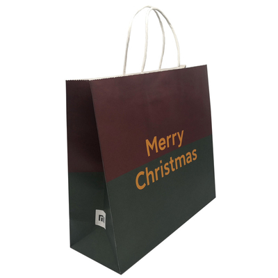 le pantone de sacs en papier de 50mic CPP Papier d'emballage a compensé les sacs de papier de cadeau pour l'épicerie