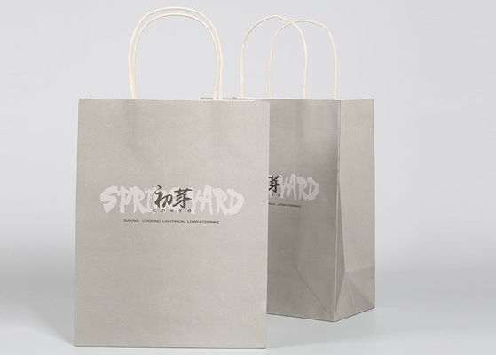 Matt a imprimé les sacs vigoureux d'emballage de cadeau de logo fait sur commande recyclables avec le logo adapté aux besoins du client