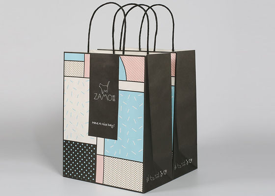 Le scintillement décoratif portent les sacs vigoureux de cadeau 150 GM/M pour l'emballage de cadeau de mariage