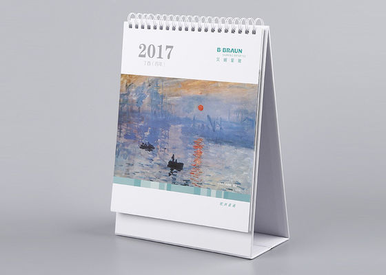 Matériel écologique d'emballage de papier de calendrier artistique de bureau pour le cadeau de nouvelle année