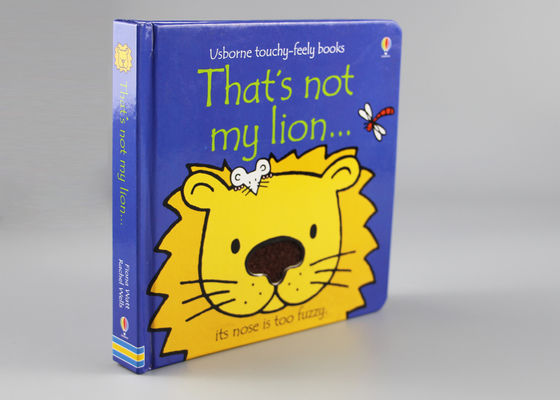 Les livres d'enfants de flocage puérils de livre à couverture dure pour apprendre le puzzle cognitif