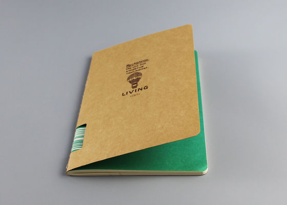 Couverture de carnet d'A5 Papier d'emballage 3x5, fil - O liant les carnets mignons de livre cartonné