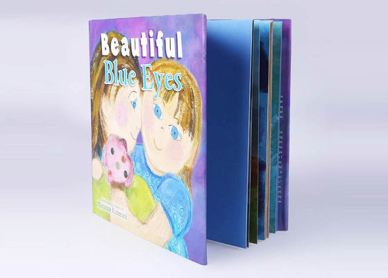 Papier enduit des livres d'enfants de livre à couverture dure de conte de fées de Coloful avec la veste de poussière en plastique